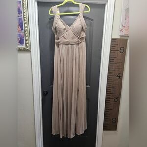 Azazie Bridesmaid Dress, Size A16, Color Taupe